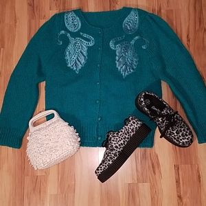 Vintage 80s Cardigan Sweater